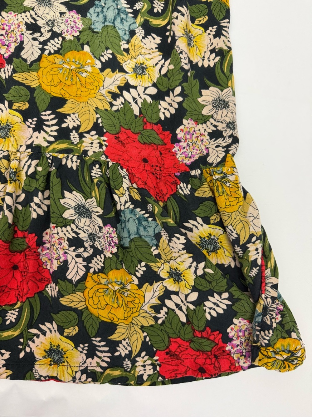 Natural Life Elizabeth Maxi Dress Black Red Poppy Floral Bohemian Hippie Boho - Picture 8 of 11